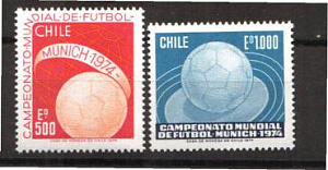 Чили №804-805. ЧМ-1974